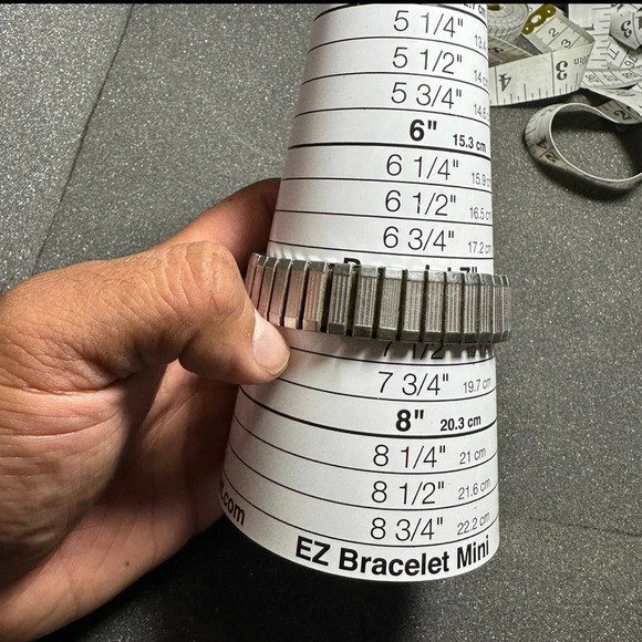 Vintage Elgin Self Winding Mens Wrist Watch Silver Tone Stretch Band Working - Picture 8 of 9